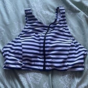 Striped Swim Top